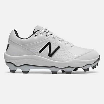 Shoes - NB Molded Cleat PL3000W5 - White and Black Molded Cleat